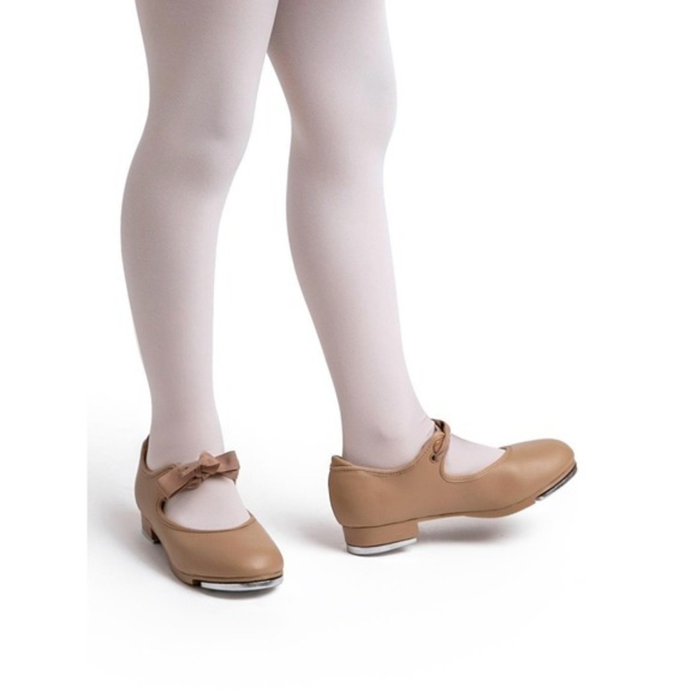 🆕️ *NWT* Childrens Bloch Techno Tap Shoes Tan Leather Synthetic Lining Size 8.5